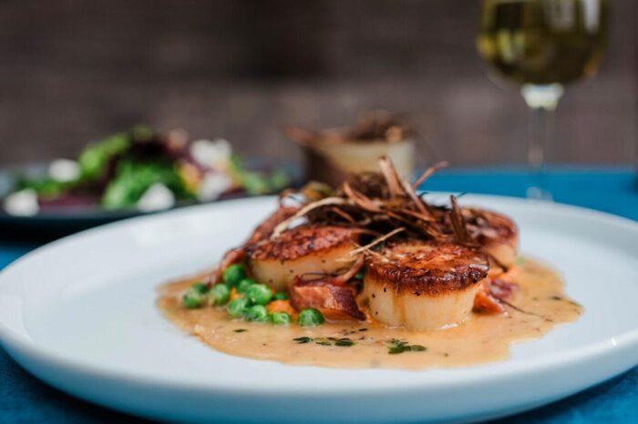 fifty44 seared scallops